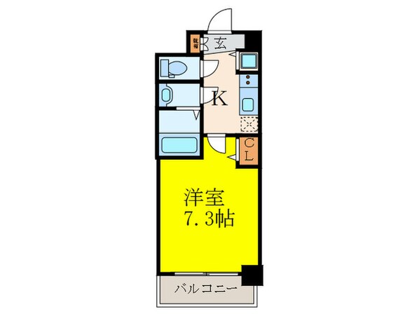 ディームス江坂の物件間取画像